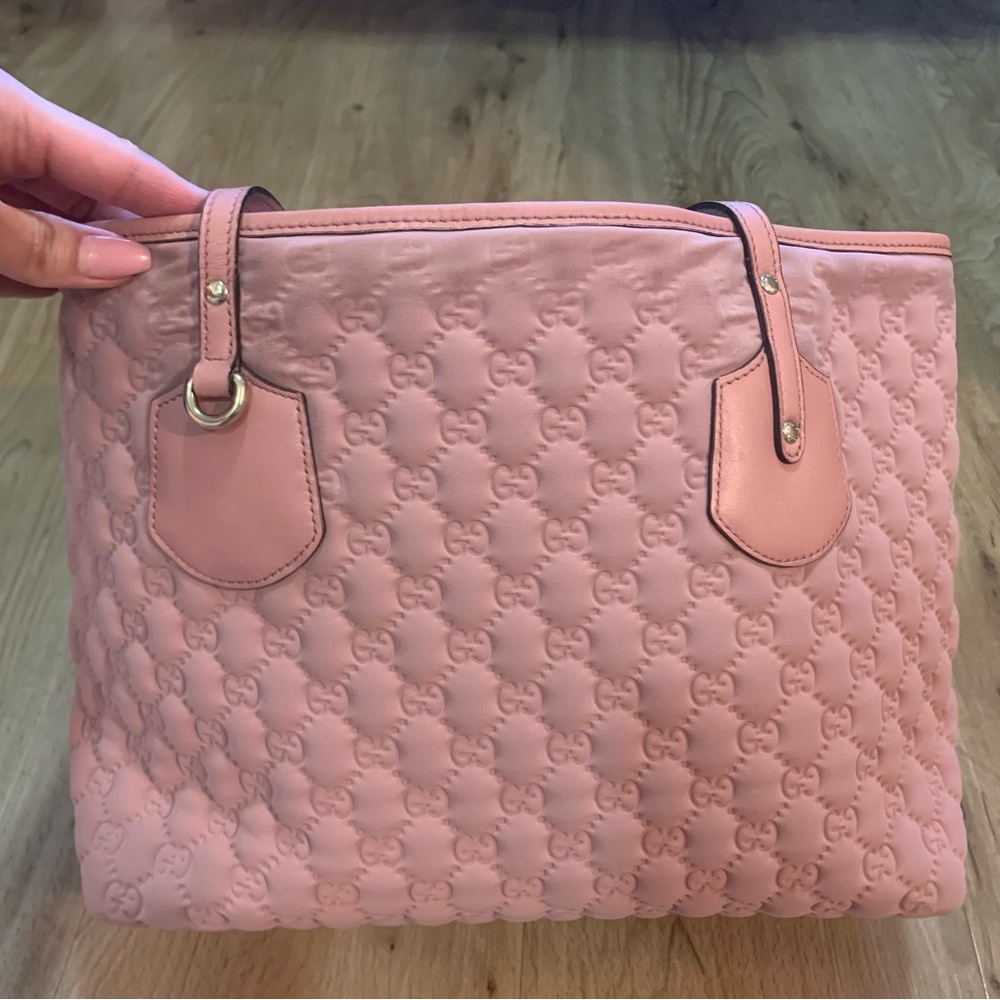 Gucci Pink Quilted GG Tote Bag - Picture 3 of 14